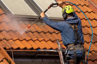 Démoussage et hydrofuge de toiture à Parcieux